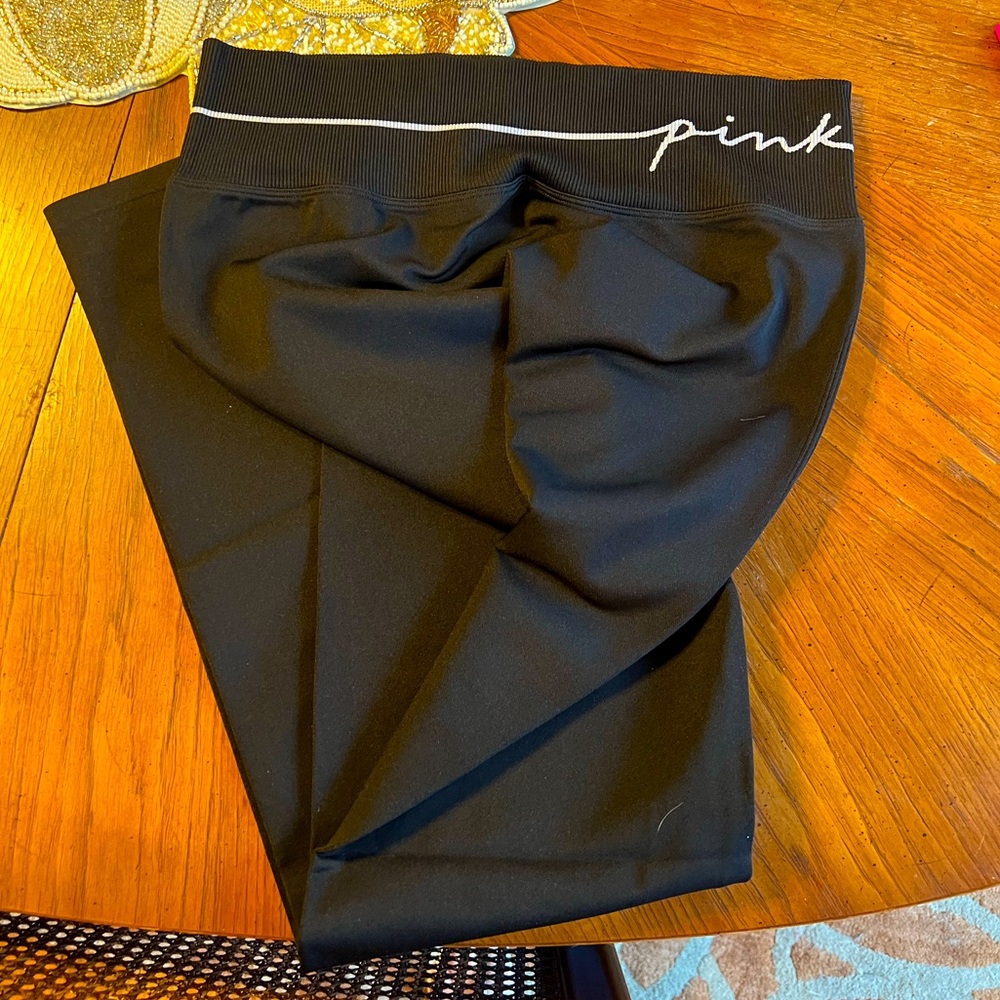 PINK Victoria's Secret Black High Waist seamless Leggings XL brand new